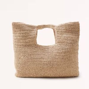 Abercrombie woven Beach Bag